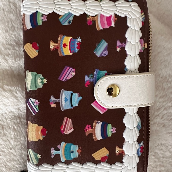 Disney Princess Dessert Cakes Loungefly Mini Backpack and Wallet Set: NWT - Picture 3 of 16
